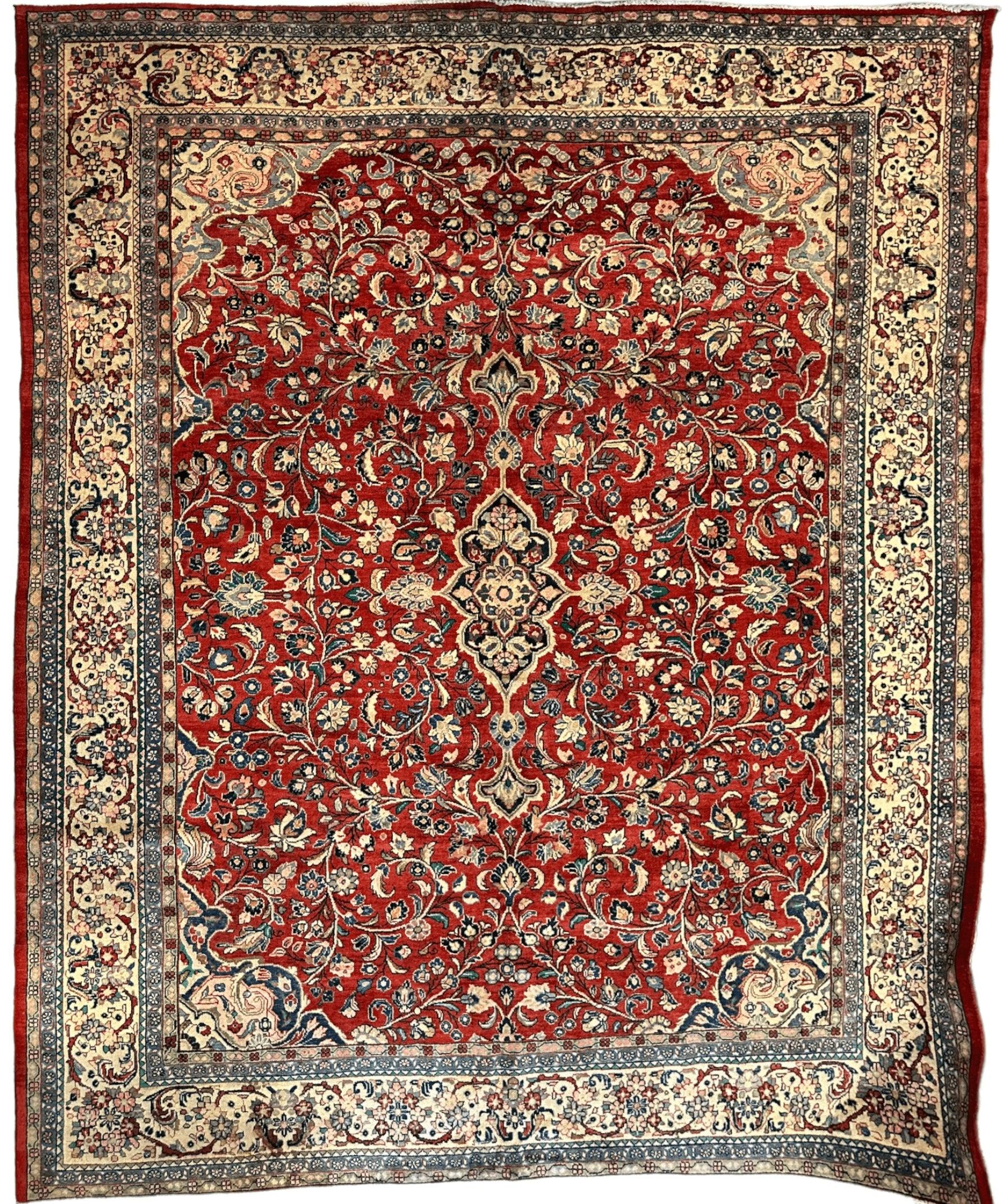Handmade One-of-a-Kind Persian Mahal Rug - 10’ x 12’10”