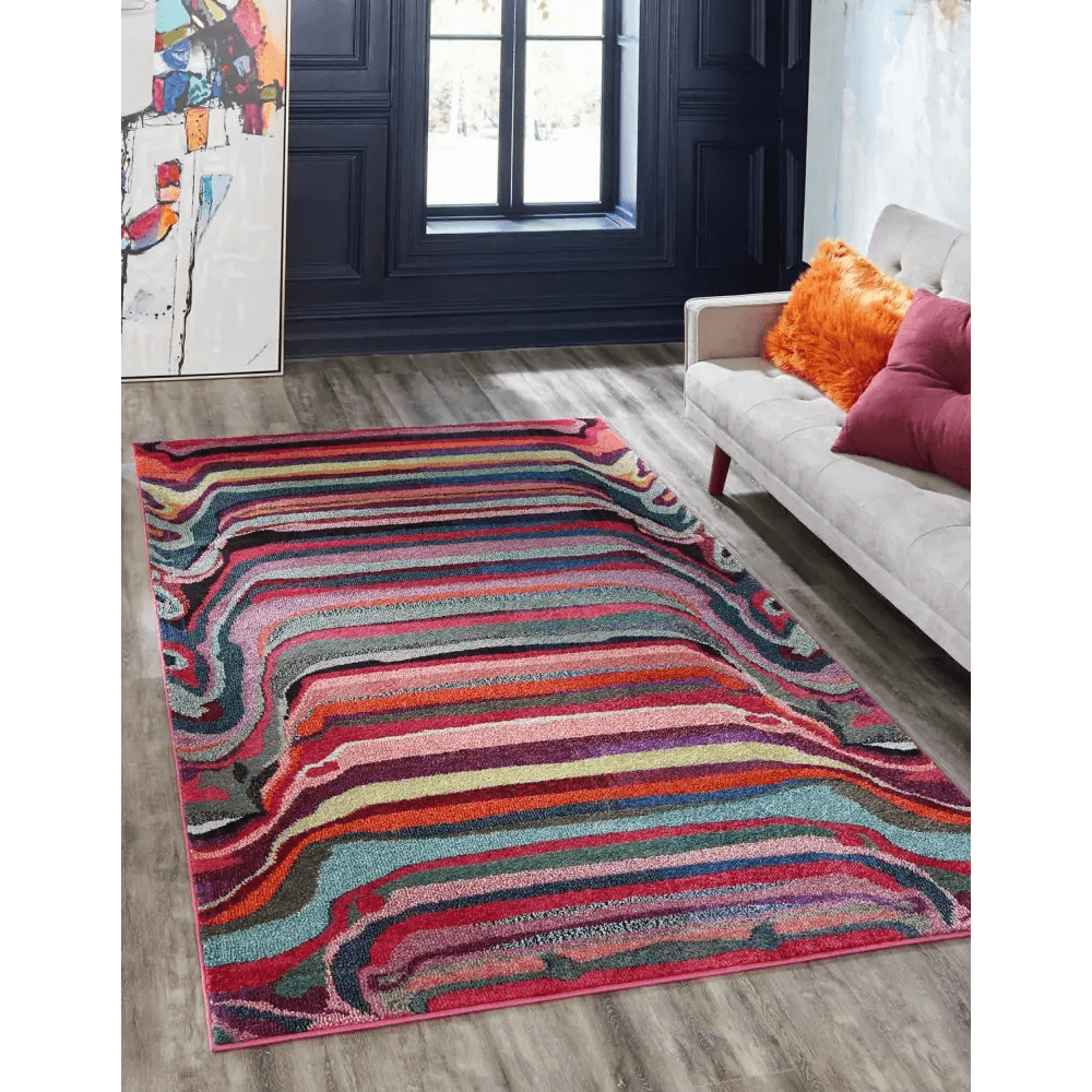 Modern designed destin chromatic rug