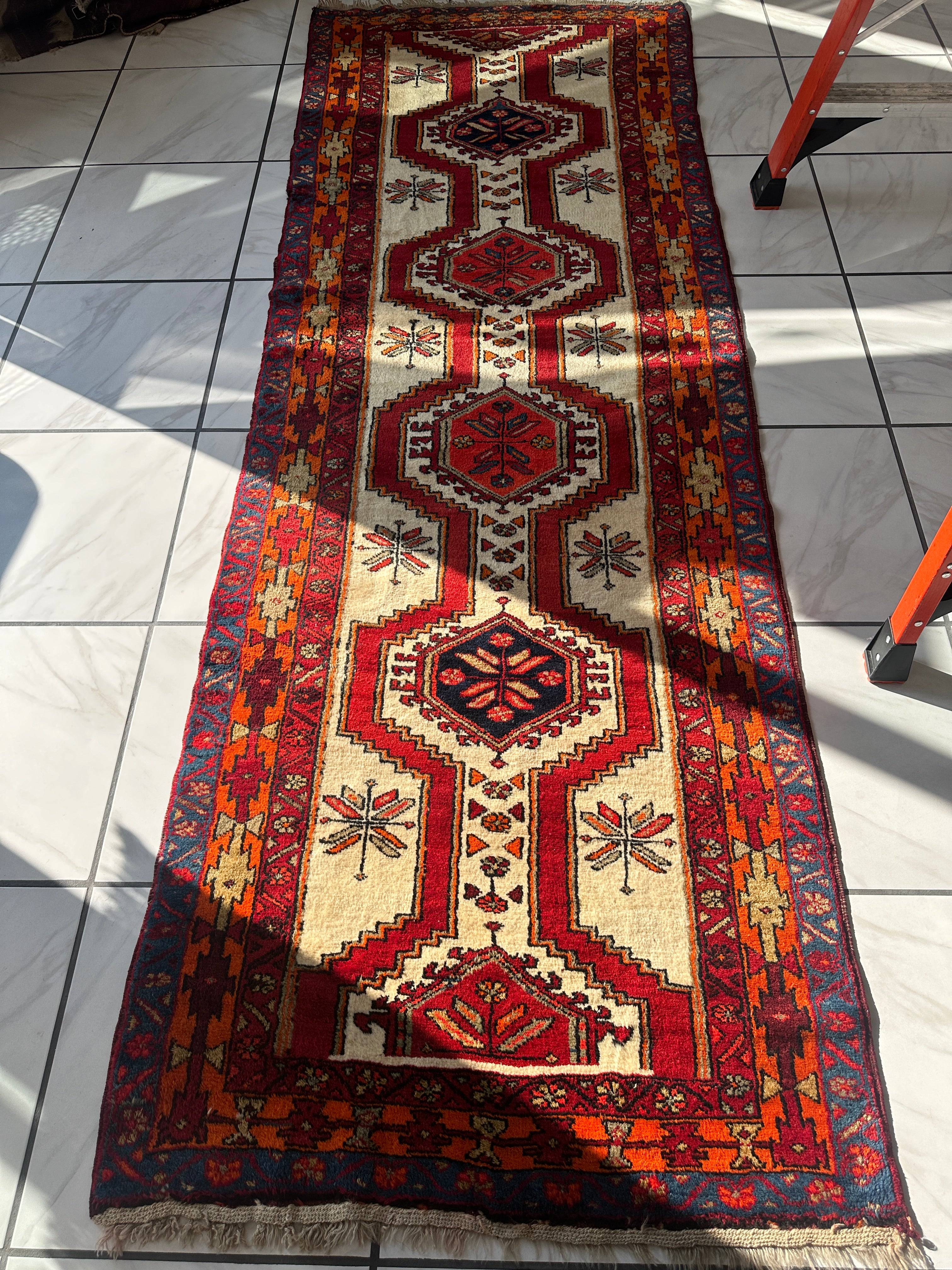 Persian Meshgi Wool Runner 3’6” x 9’10”