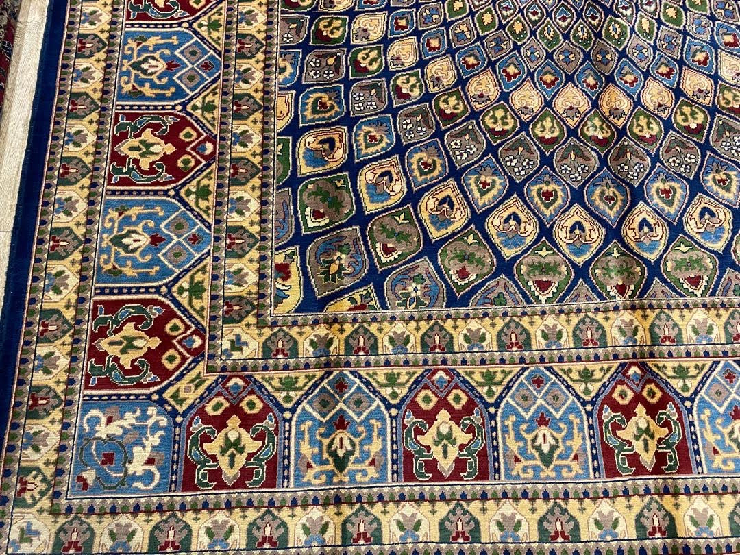 Handmade Afghani Gumbad Dome Area Rug 8 x 11