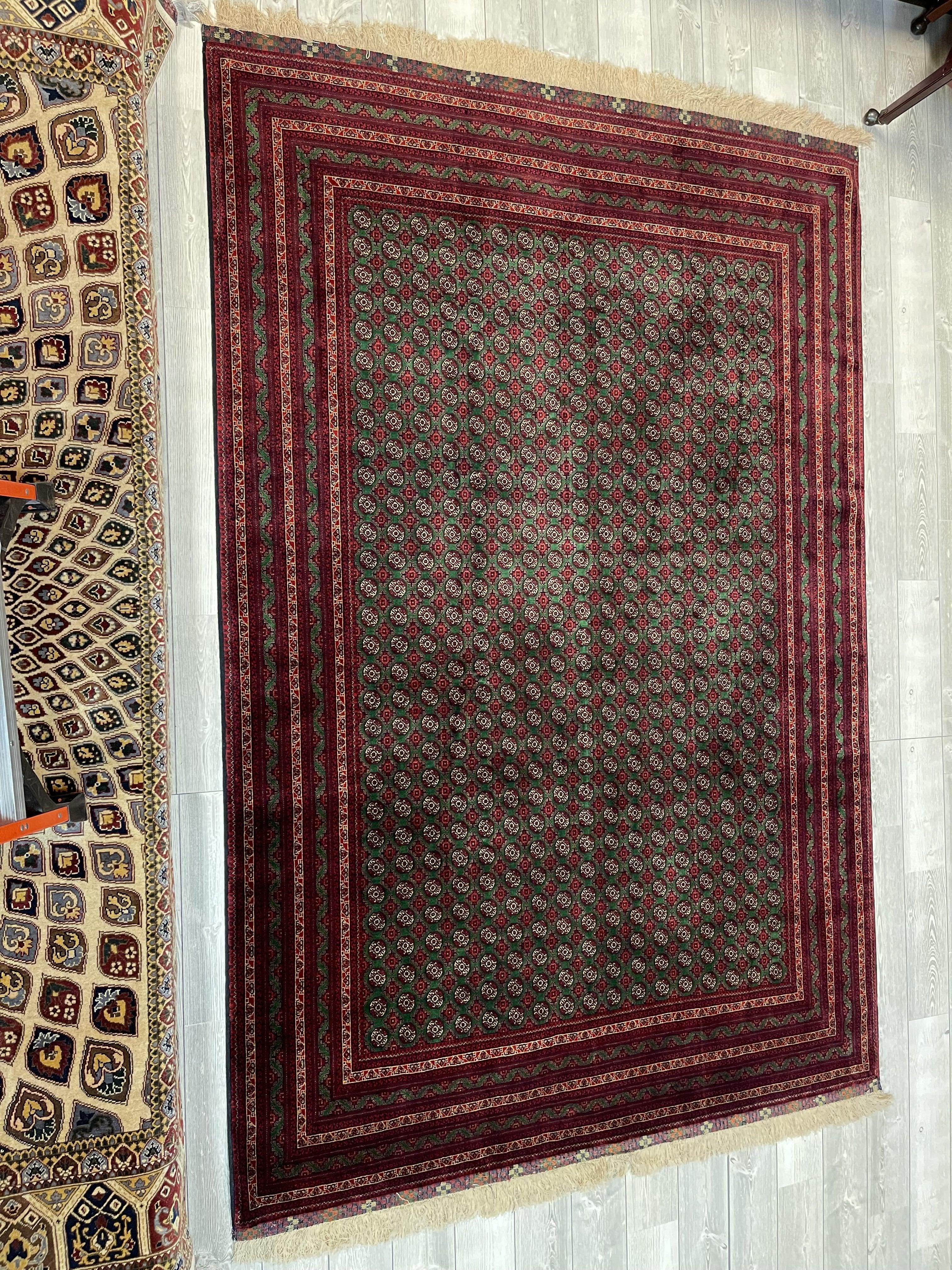 Afghani Area Rug I Khwaja Roshna Haji Foldai Belgium Wool, Very Rare 600+ KPSI