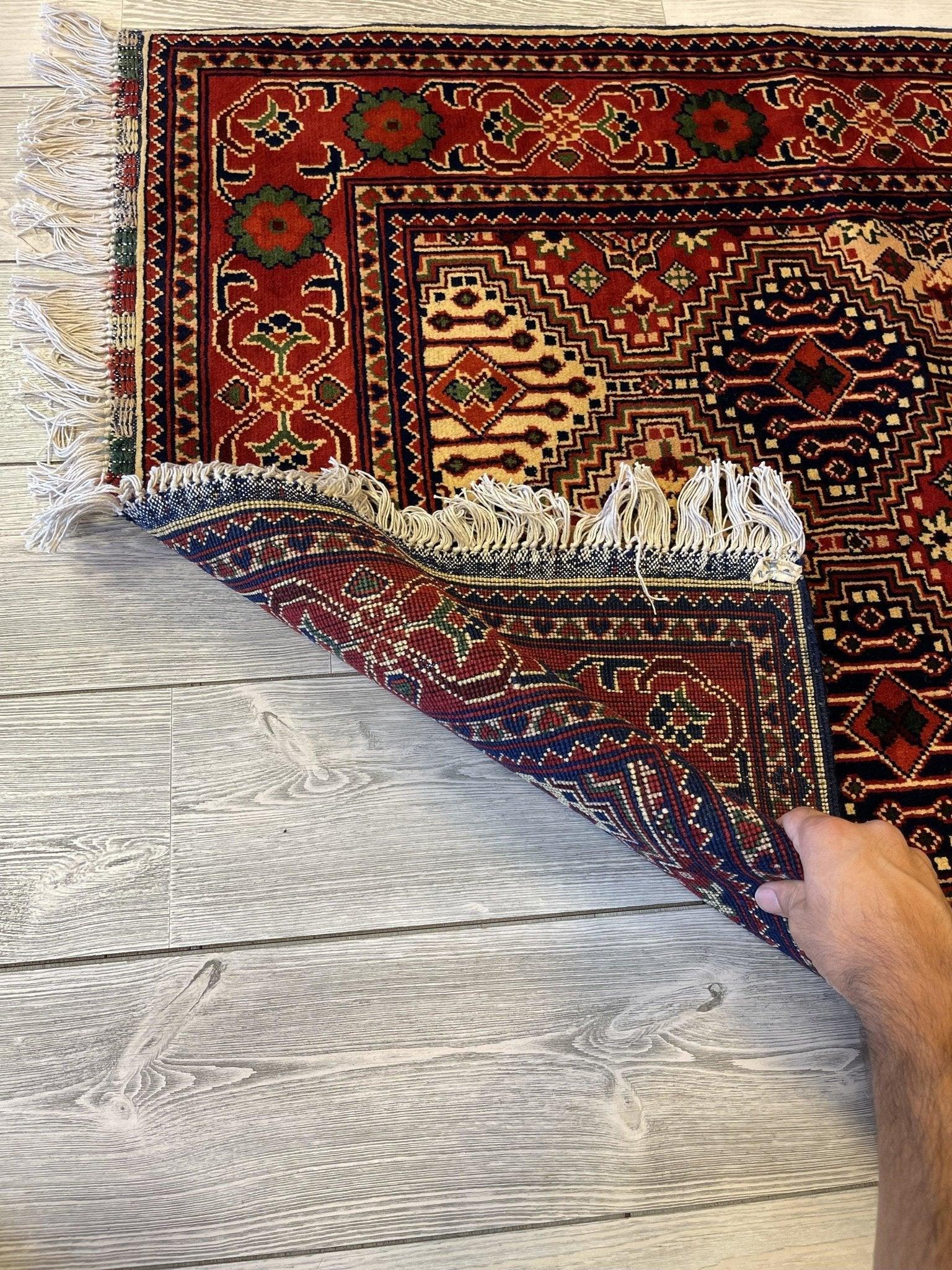 Afghani Yusuf Bayi Ghazni Wool Area Rug 3'4” X 5’
