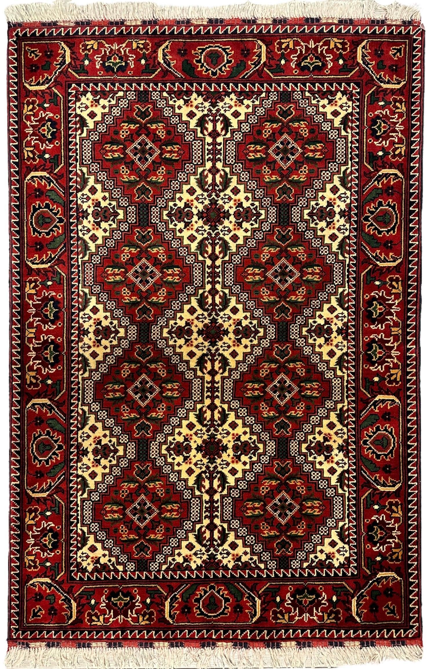 Afghani Yusuf Bayi Ghazni Wool Rug 3'5''X5’