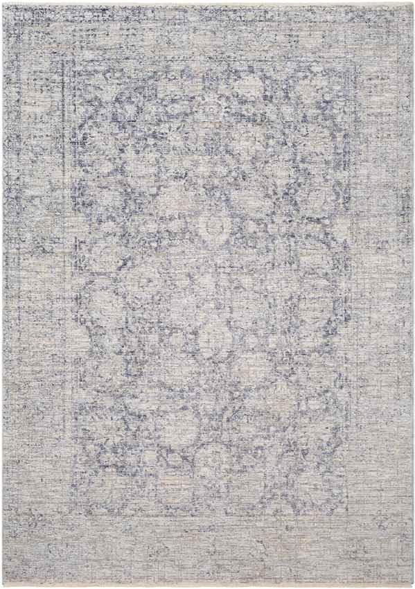 Alting Traditional Bright Blue Area Rug