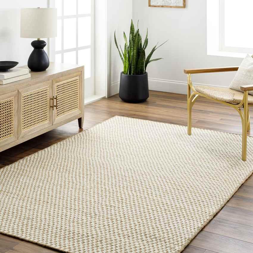 Ansel Cottage Brown Area Rug