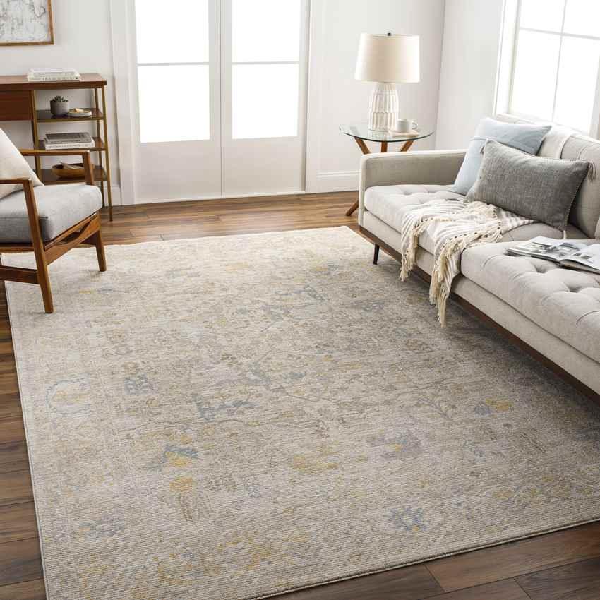 Anthony Traditional Camel Area Rug