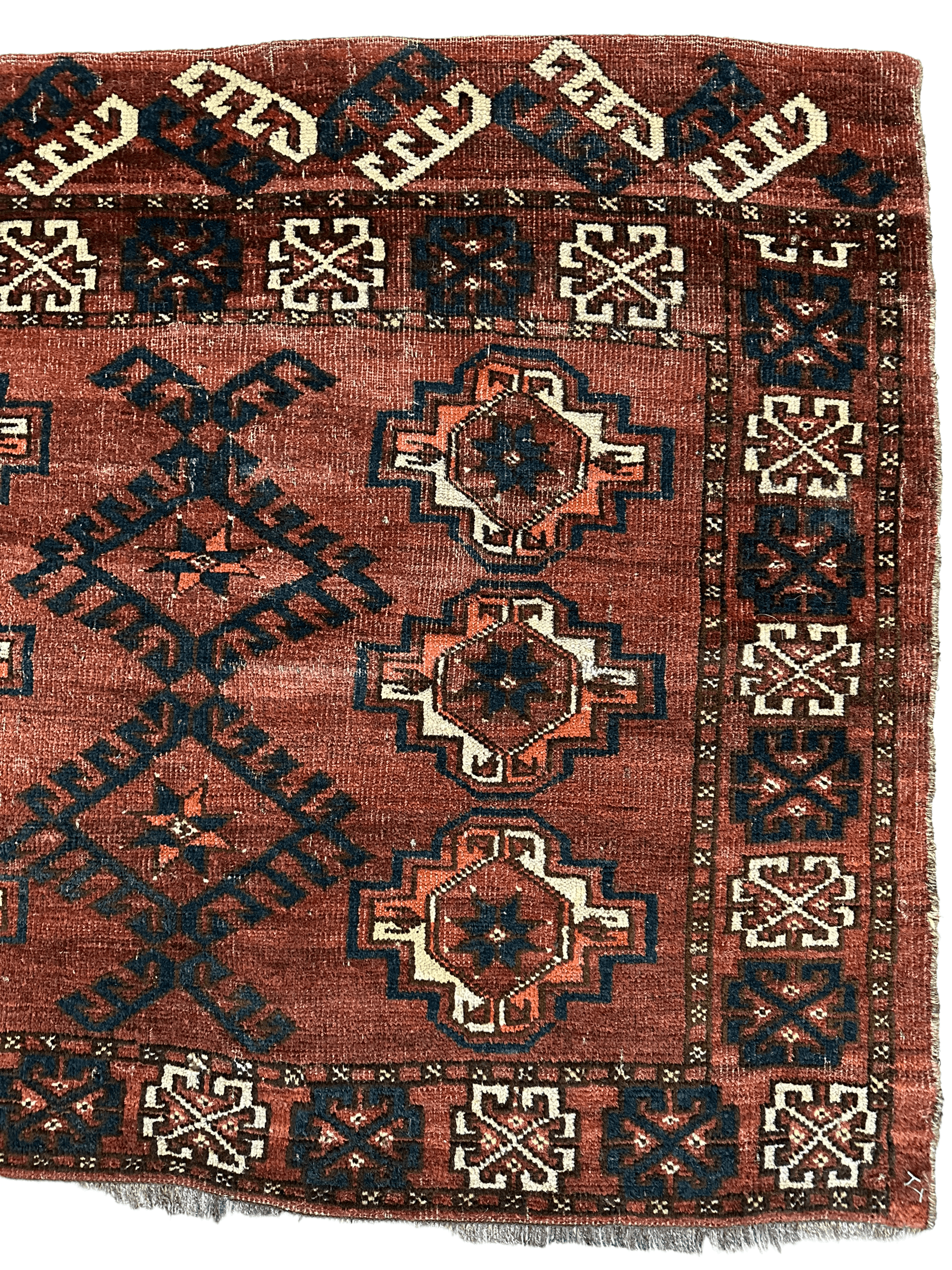 Antique Kizil Ayak Turkoman Chuval, Juval Rug 60"×34”