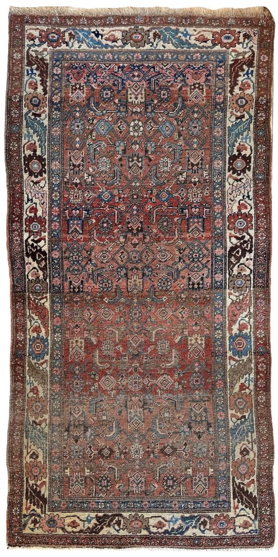 Antique Late 19th Century Persian Hamadan Rug 4 x 7