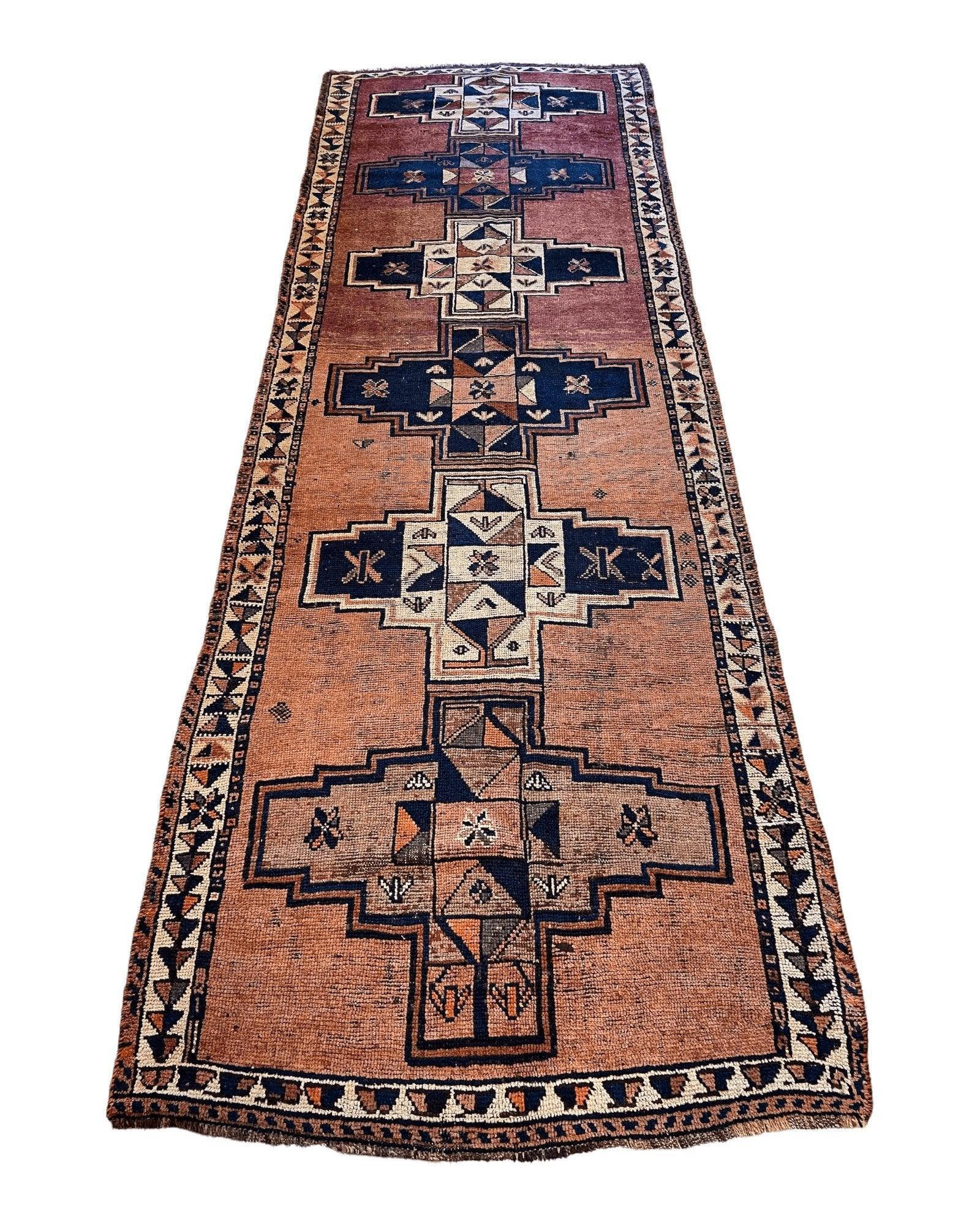 Antique Luri Persian Tribal Rug 4’4”x12’9”