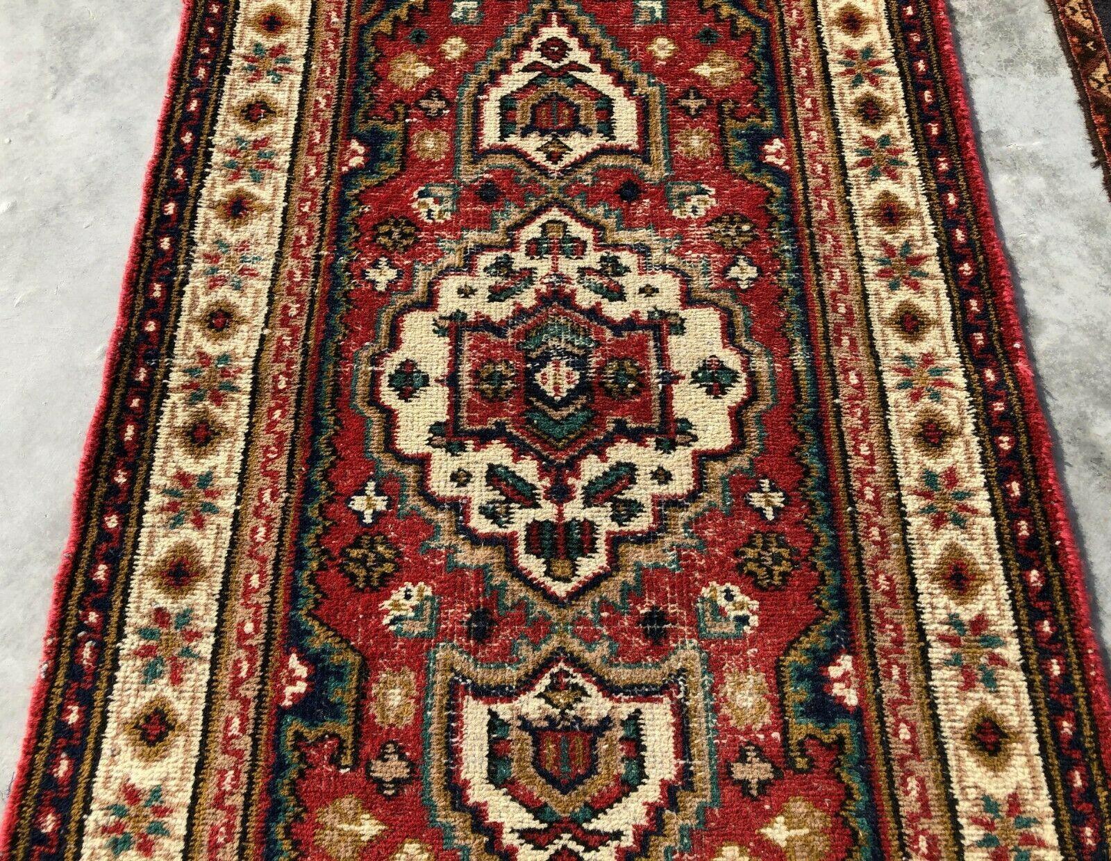 Distressed Hand Knotted Vintage Pashmin Koum Wool Area Rug 3x2 FT