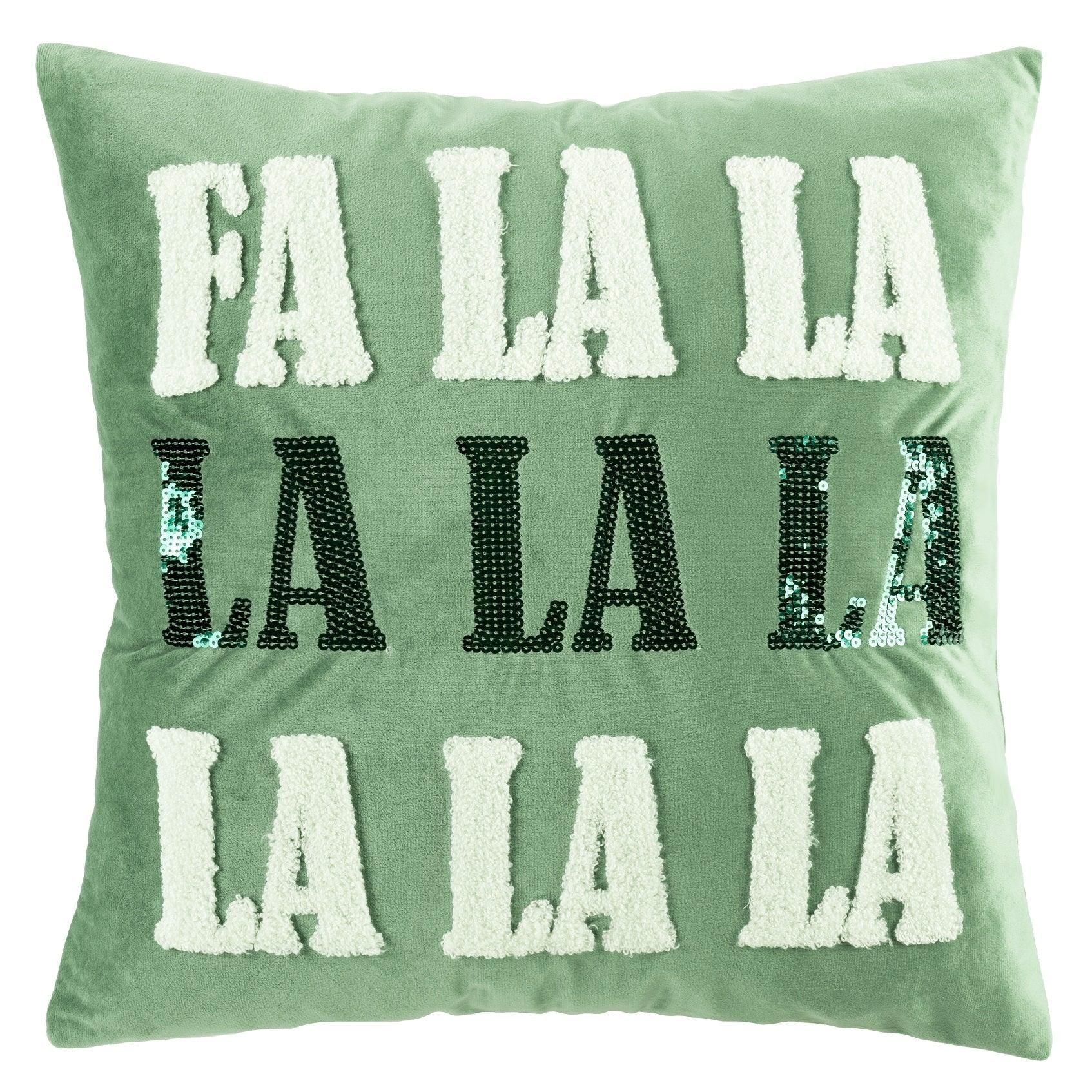 Fa La La La Decorative Pillow