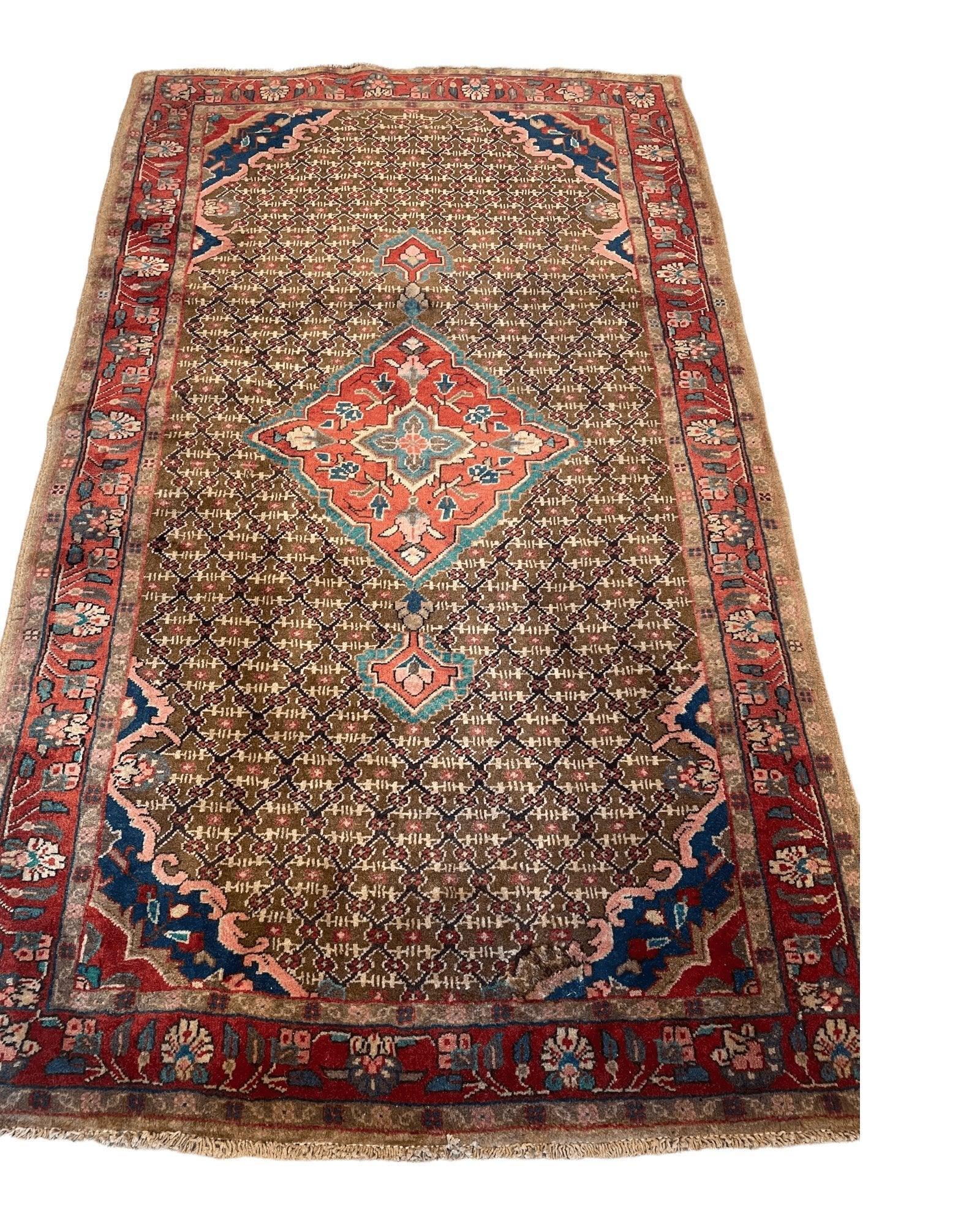 Fine Hand Knotted Persian Gholtogh Rug 3’4'' x 5’6'