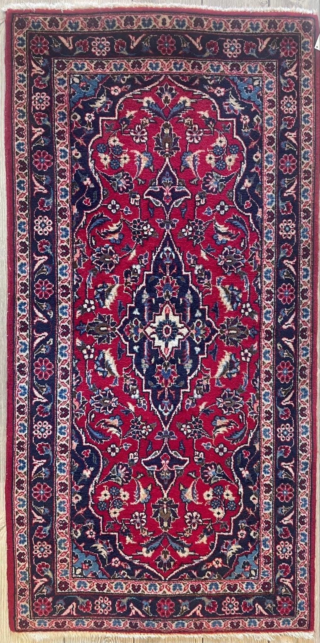 Fine Persian Kashan Runner Rug 2’6''x5 ft