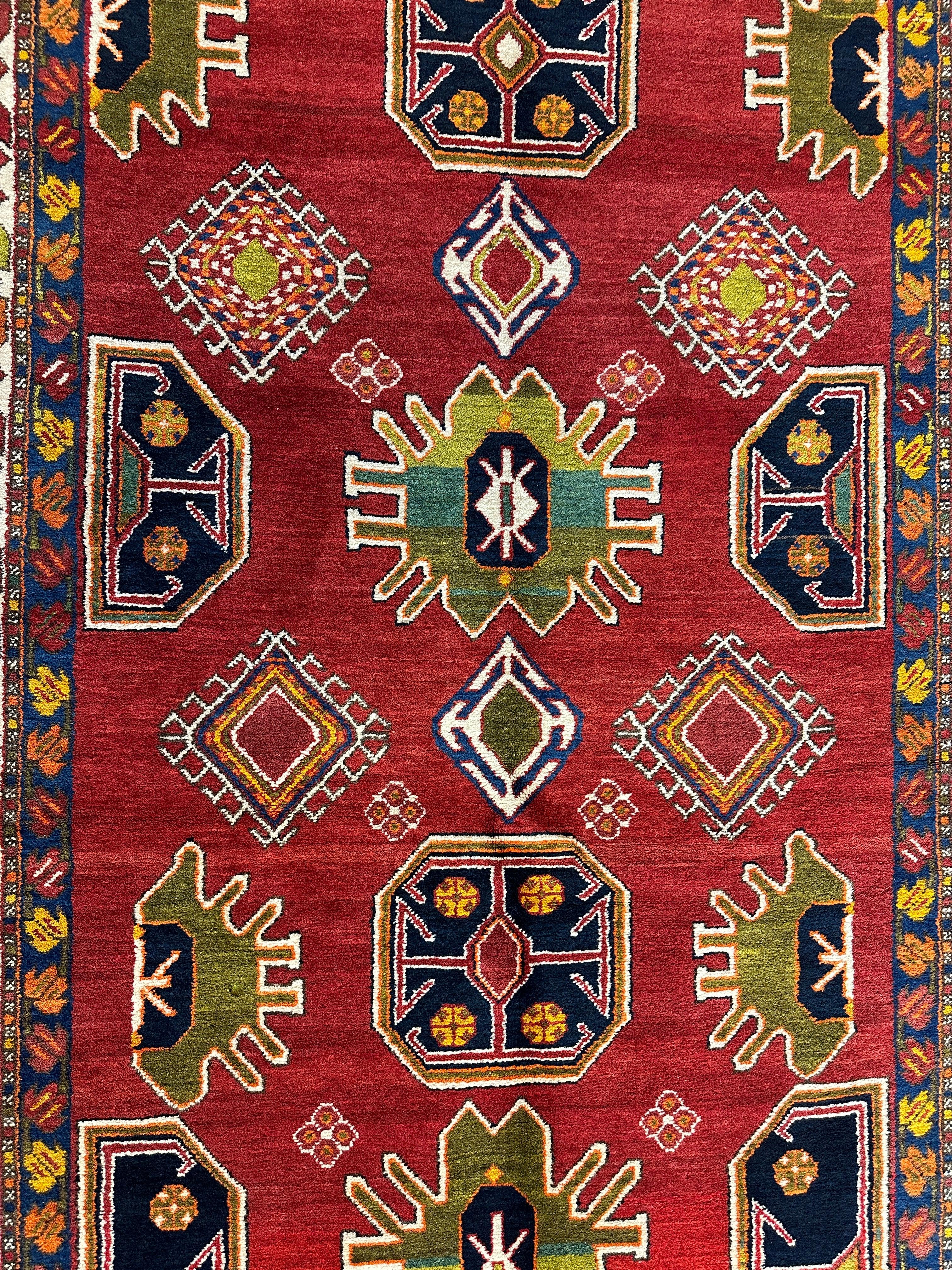 Fine Persian Meshkin Wool on Cotton Rug 5 x 11