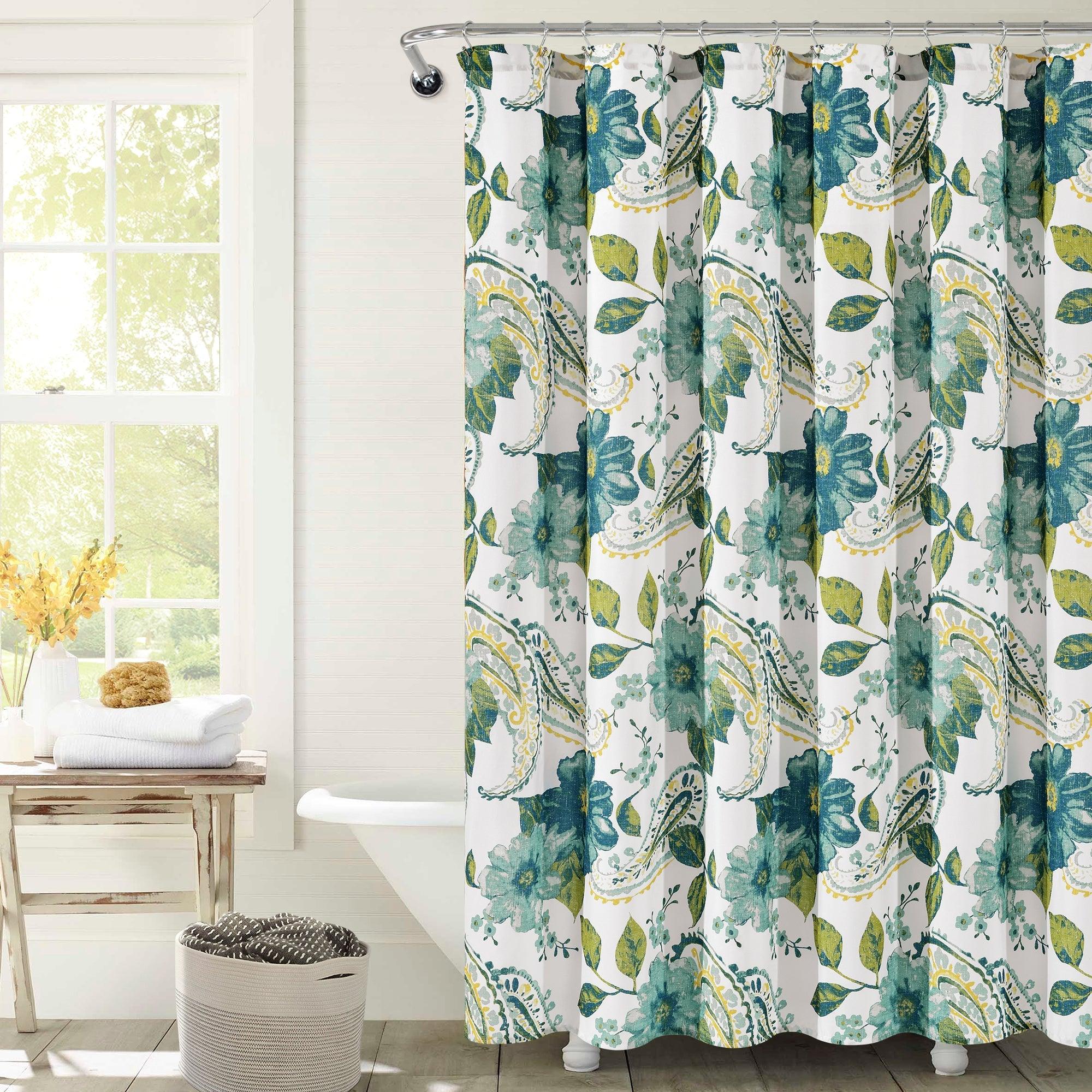 Floral Paisley Shower Curtain
