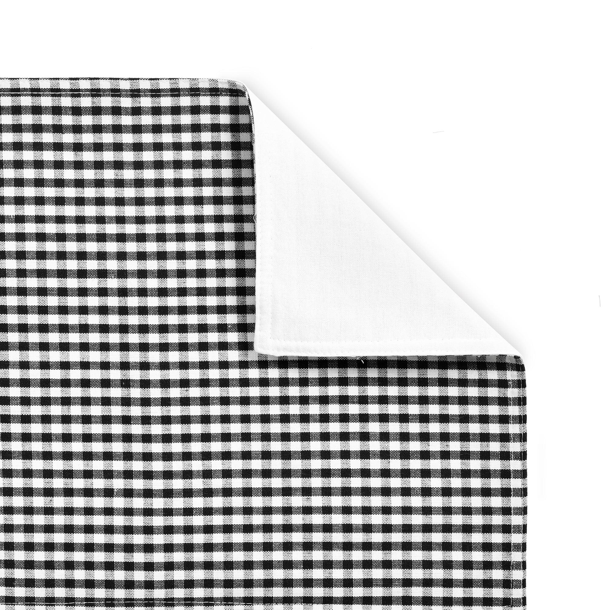 Gingham Check Yarn Dyed Table Runner