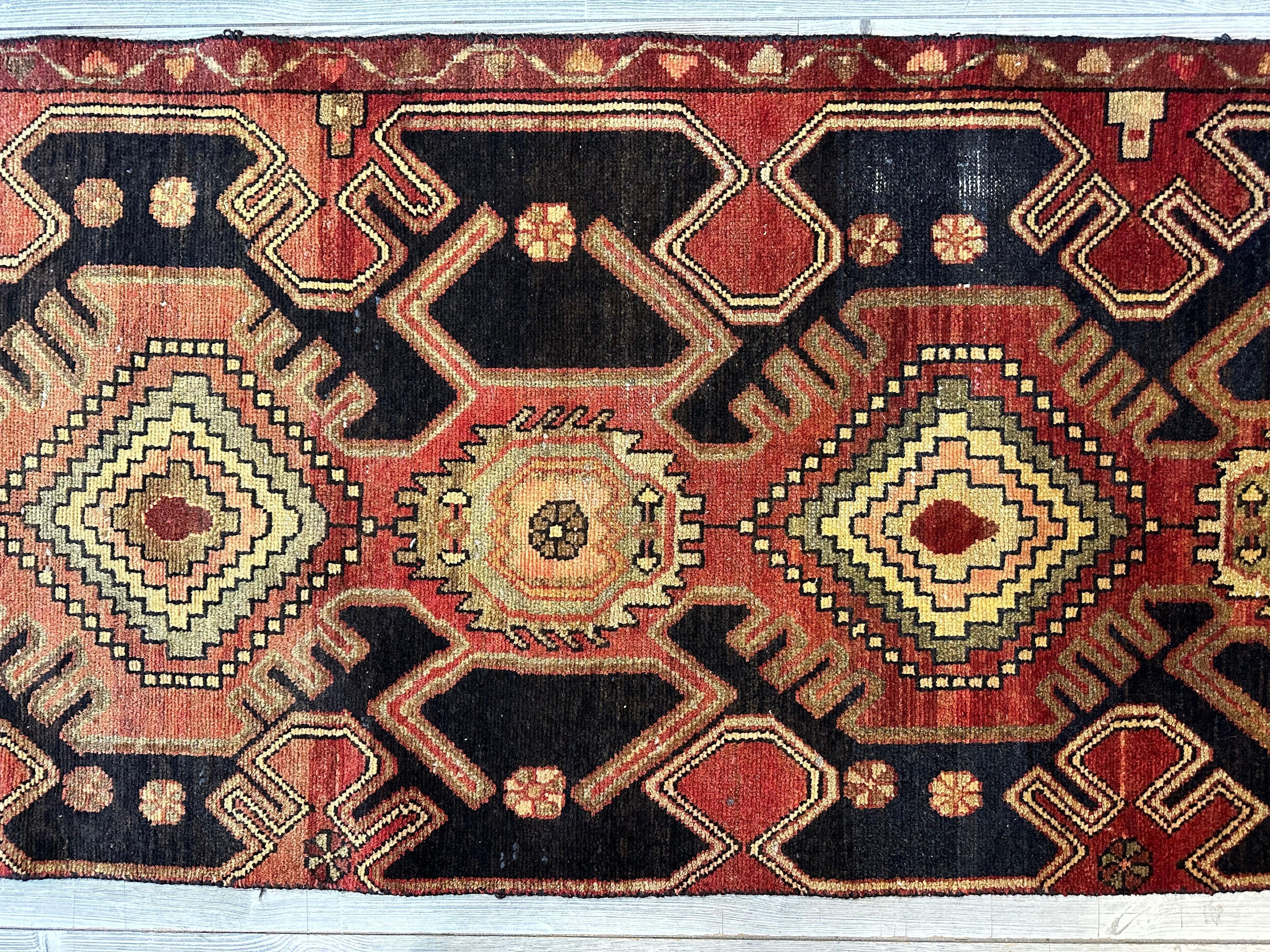 Hand-knotted Persian Tribal Runner Rug 2’6”x9’10”