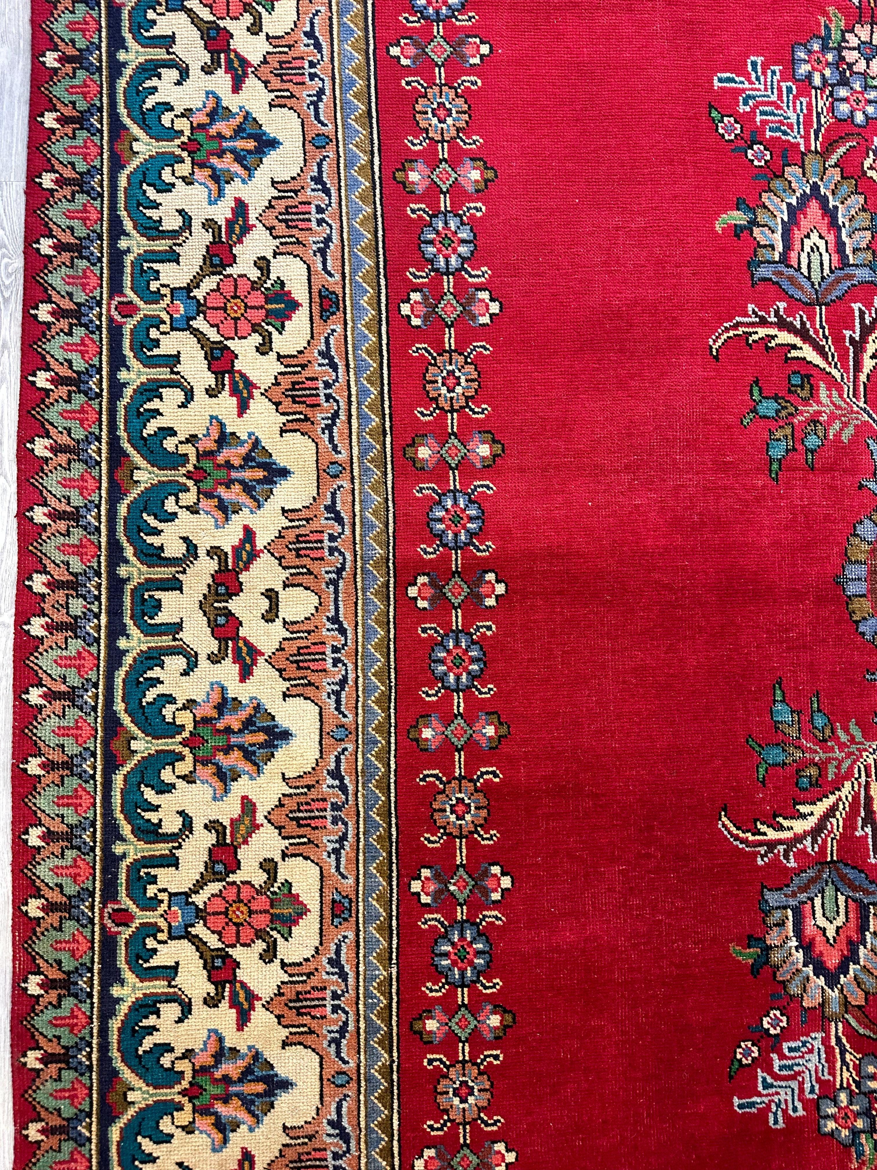Hand Knotted Vintage Tabriz Wool Area Rug 10x13 Ft