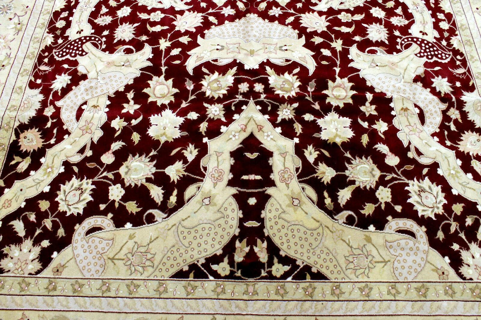 Handmade Pak-Tabriz Oriental Rug 9’ x12’