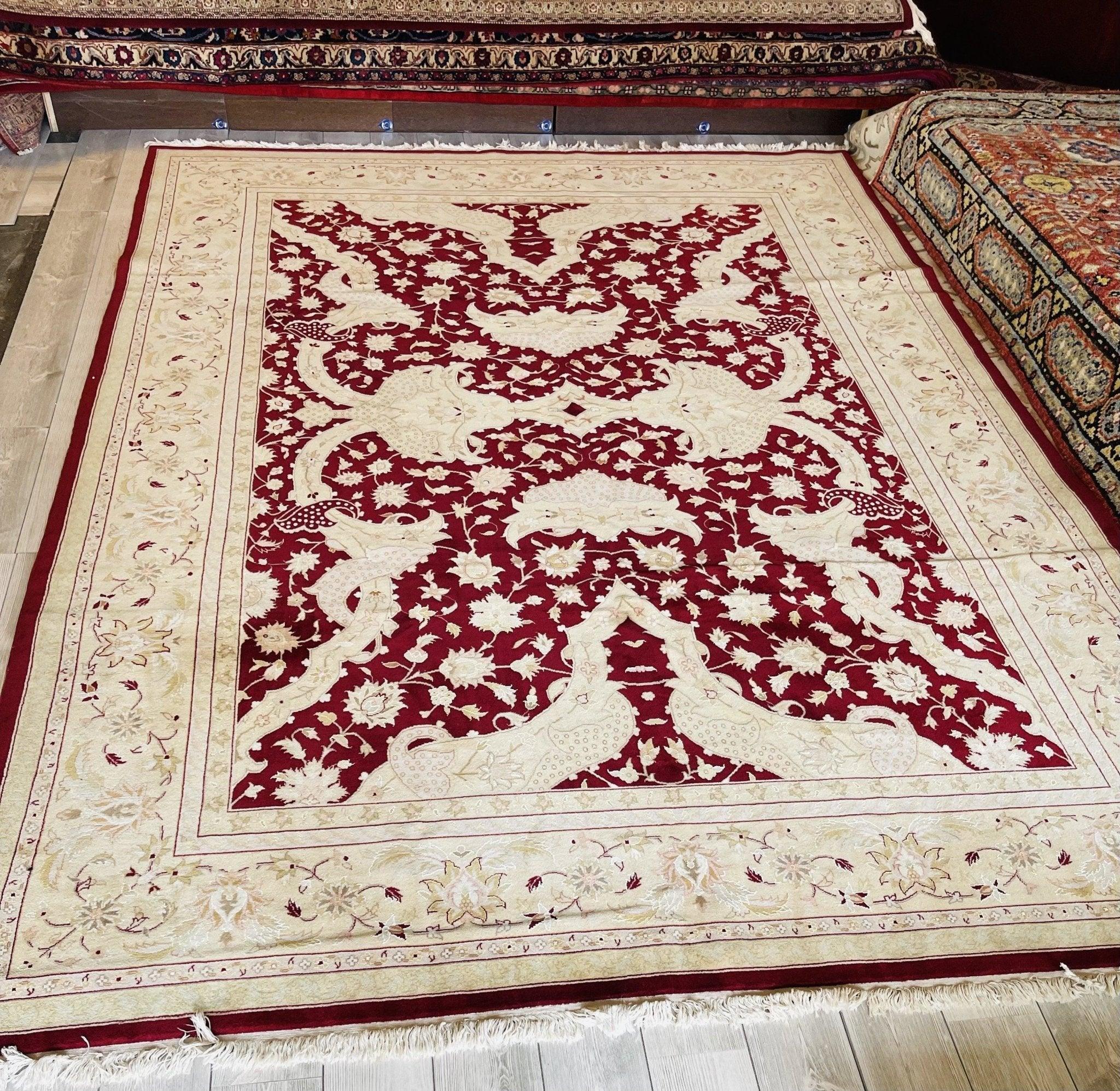 Handmade Pak-Tabriz Oriental Rug 9’ x12’