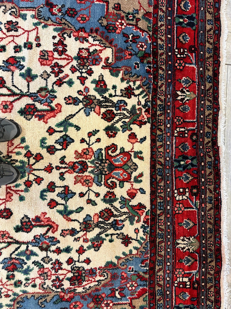 Handmade Room Size Isfahan Area Rug 11’8” x 8'7''