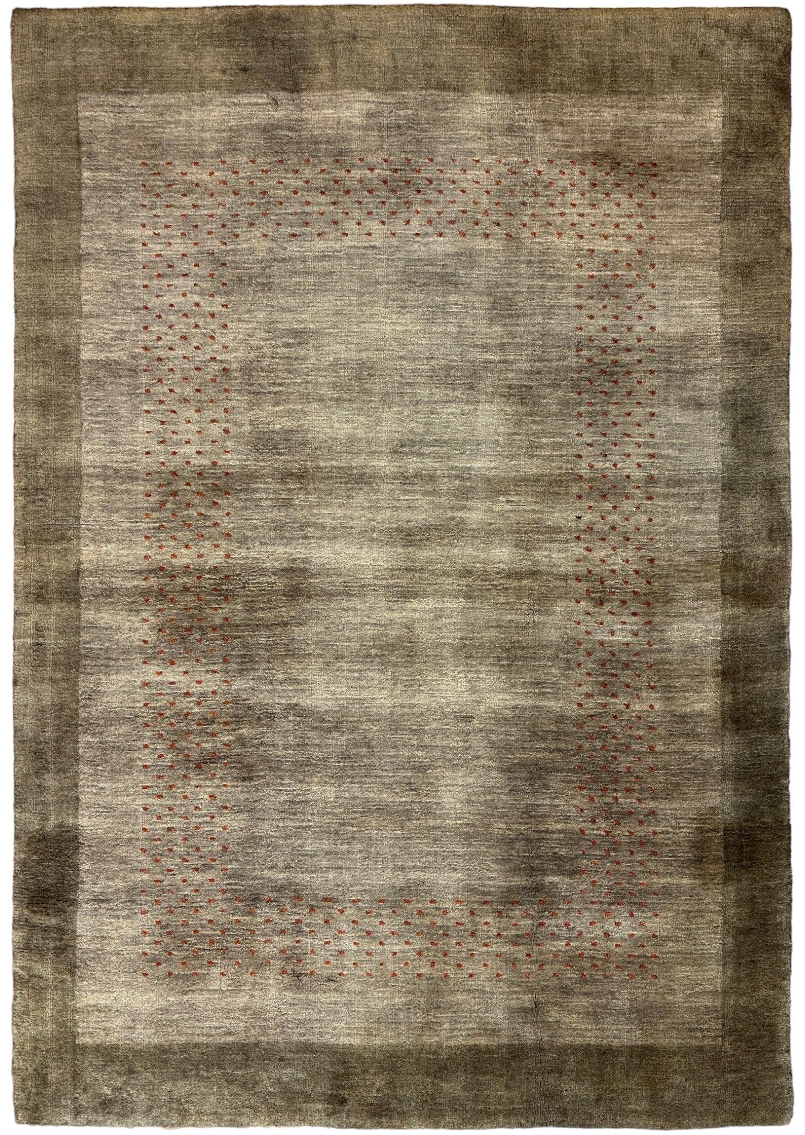 Handmade Wool Gabbeh Rug 4 x 6
