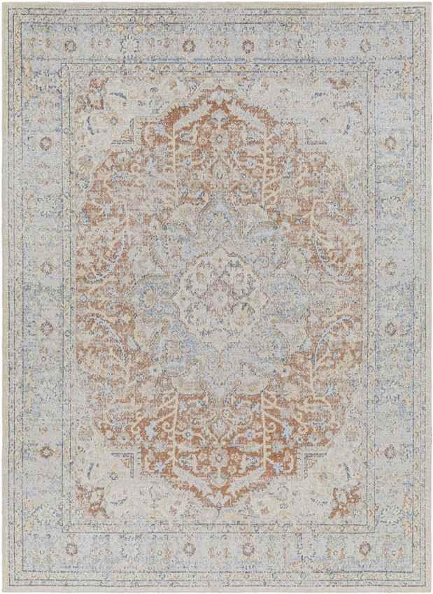Hollyvilla Traditional Beige Washable Area Rug