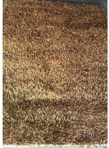 Indian Shaggy Rug-gold 5x7 ft