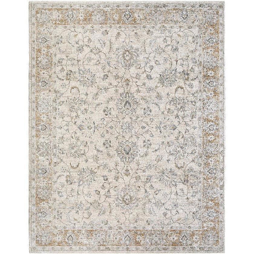 Jacolby Traditional Light Gray Area Rug