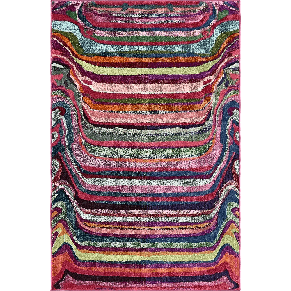 Modern designed destin chromatic rug