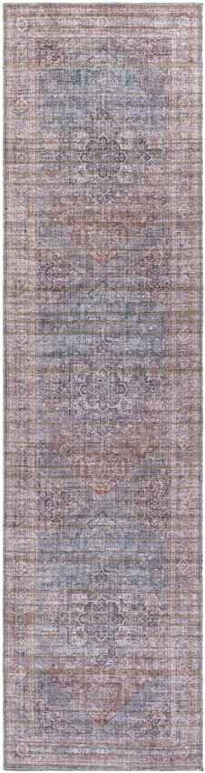 Russiaville Traditional Brown Washable Area Rug