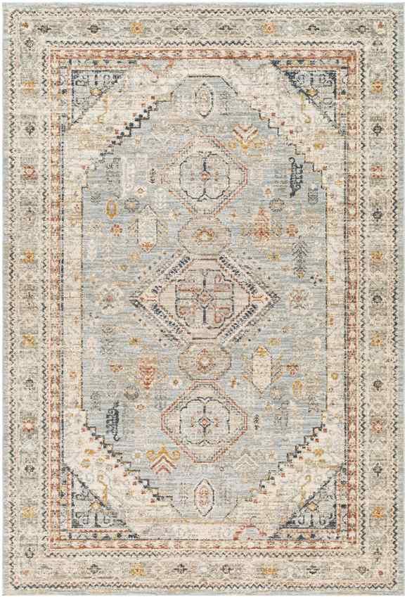 Tiwanna Traditional Pale Blue Area Rug