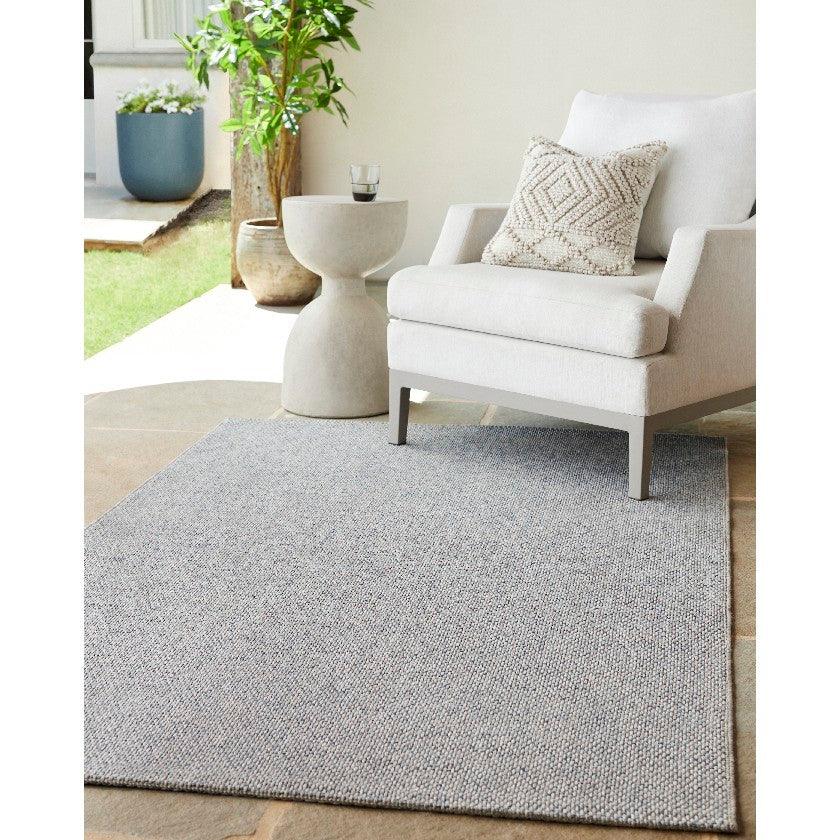 Travious Solid and Border Ash Area Rug