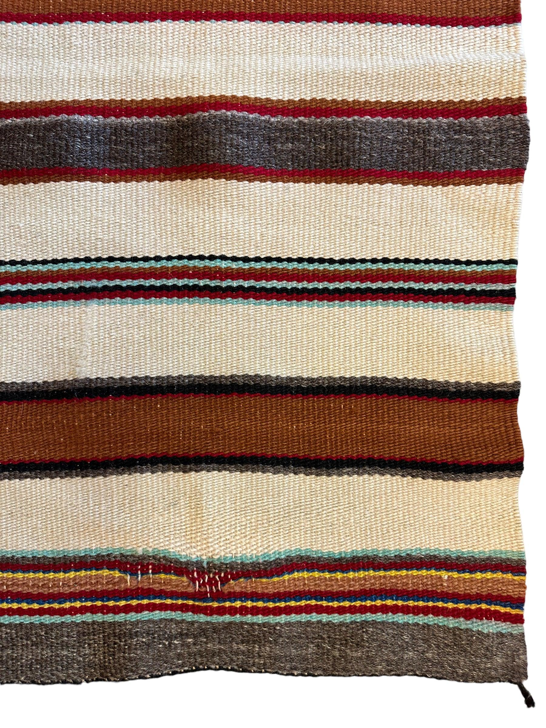 Vintage Native American Navajo Rug 30” x 63”