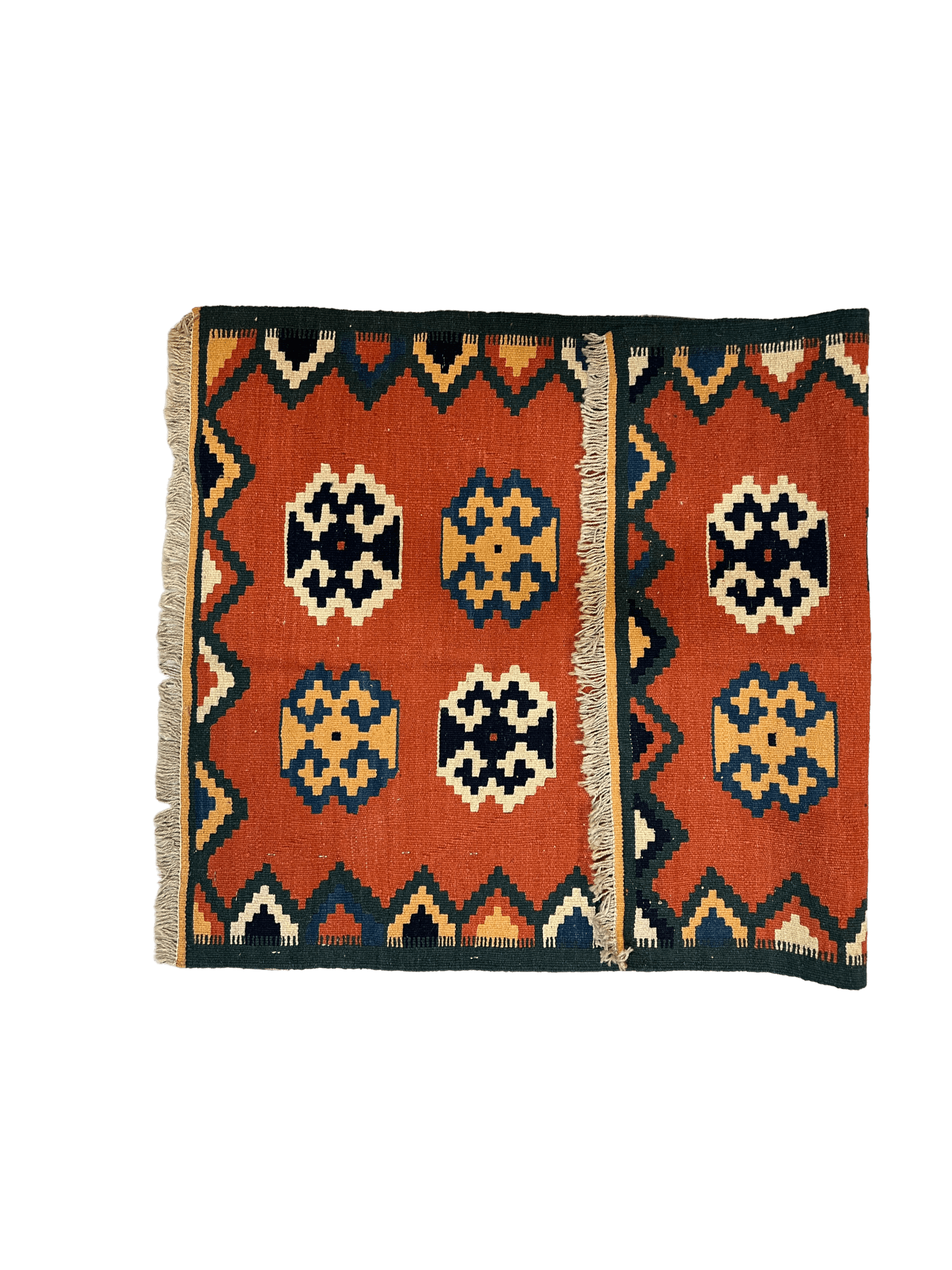 Vintage Tribal Persian Qashqai Kilim Rug 3’ x 4’