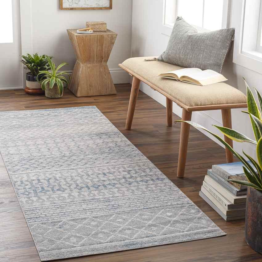 West Terre Haute Global Taupe Washable Area Rug
